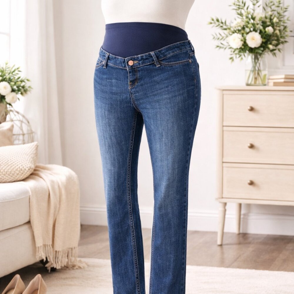 Thyme Maternity Jeans Size 10 Ladies Skinny Style Length 32